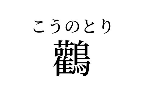 【読めたらスゴイ！】「鸛」って何のこと？総画数は28画！この漢字、あなたは読めますか？ ｜ ガジェット通信 Getnews