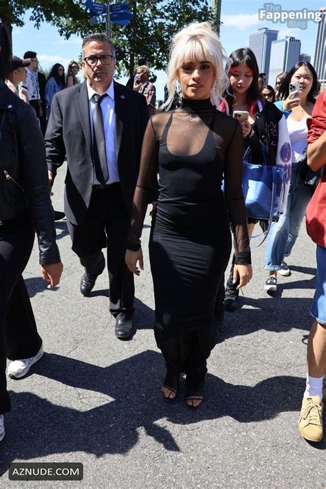Camila Cabello Sexy Flashes Her Hot Pokies In A Stunning Black Dress At Off White Fashion Show