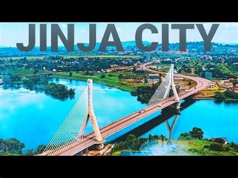 Jinja City Uganda Aerial View Of The Nile Bridge And JINJA CITY In