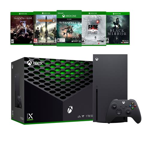 Microsoft 2023 Xbox Series X Game and Accessory Bundle - 1TB SSD Black ...