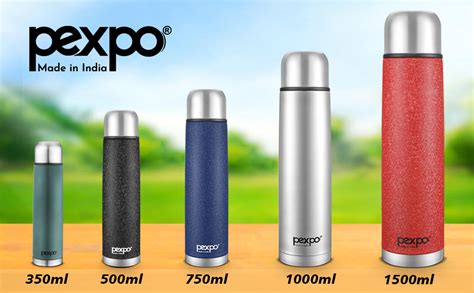 Pexpo Ml Hours Hot And Cold Thermosteel Insulated Flask Black Flamingo Amazon In