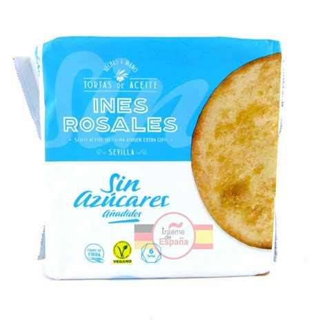 Tortas Ines Rosales artesanales sin azúcar 6 unid 180 gr Tráeme de España