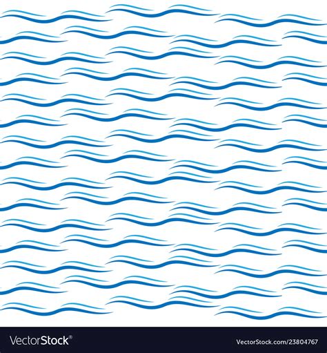 Seamless blue wave pattern Royalty Free Vector Image