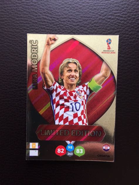 Luka Modric Limited Edition Card Panini Adrenalyn XL FIFA World Cup