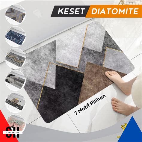 Jual Termurah Keset Kaki Nyerap Air Diatomite Anti Slip Keset Kaki