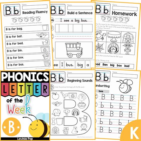 Free Phonics Letter Of The Week B