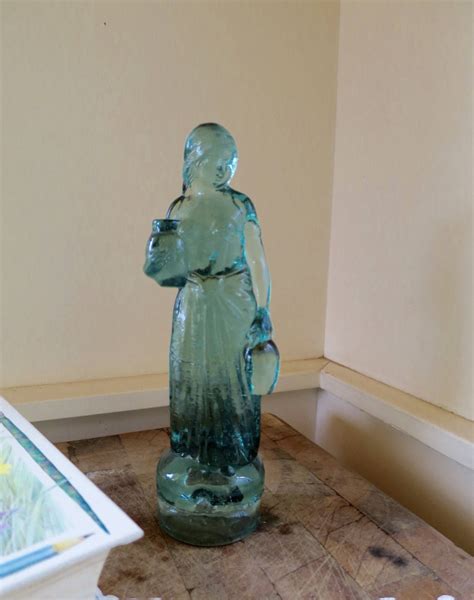 Blue Glass Woman Figurine 1960 S 70 S Vintage Etsy Glass Figurines Vintage Art Glass Blue