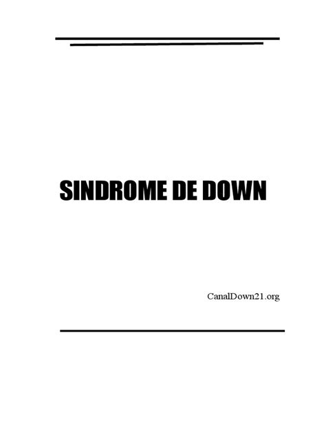 Pdf Sindrome De Down Libro Doc Dokumen Tips