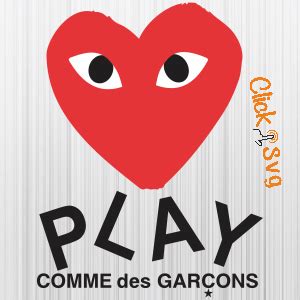 Heart Comme des Garcons Letter Svg - Download SVG Files for Cricut ...