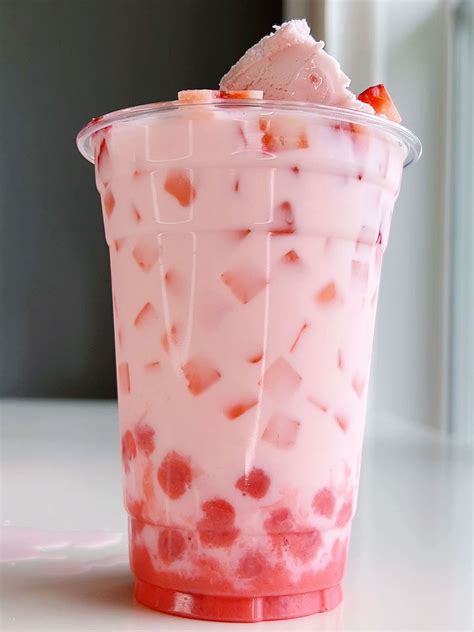 Cornstarch Boba Recipe Strawberry Ice Cream Boba Drink Recipe