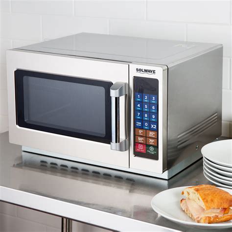 Solwave 1000w Stackable Commercial Microwave With Large 12 Cu Ft