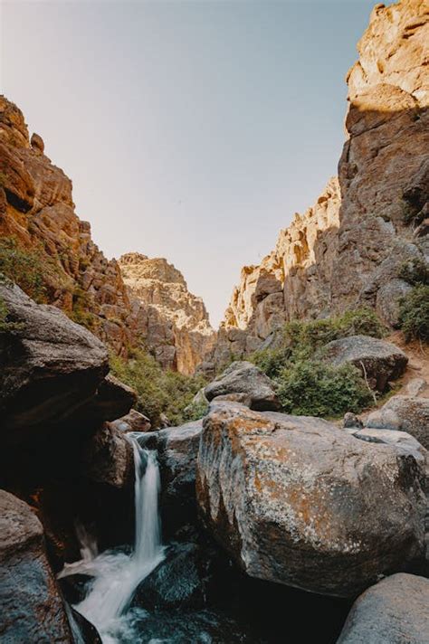 Gorgeous Huge Waterfall In Ravine · Free Stock Photo