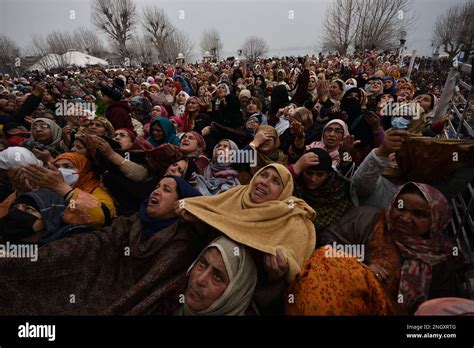 19 février 2023 Srinagar Jammu et Cachemire Inde Les femmes