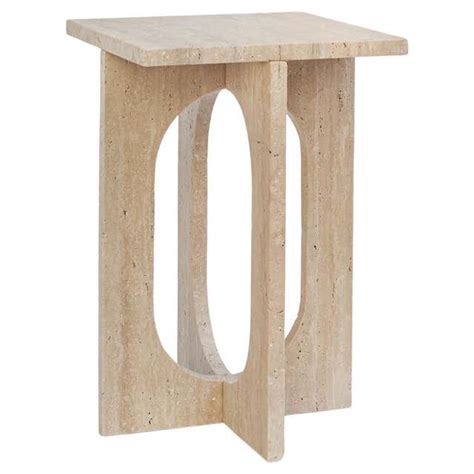 Travertine Side Table For Sale At 1stdibs