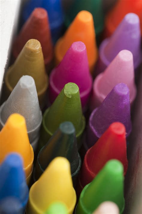 Free Stock Photo 11984 Close up of new crayon tips | freeimageslive