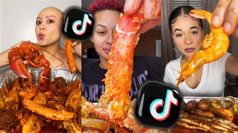 Tiktok Mukbang Compilation 08 Seafood Boil Youtube