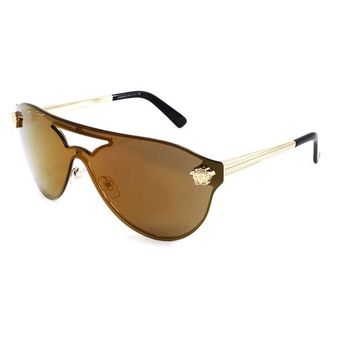 Unisex Ve2161 Sunglasses Gold Versace Touch Of Modern