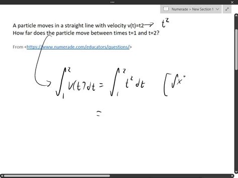 Solved A Particle Moves In A Straight Line With Velocity V T T How