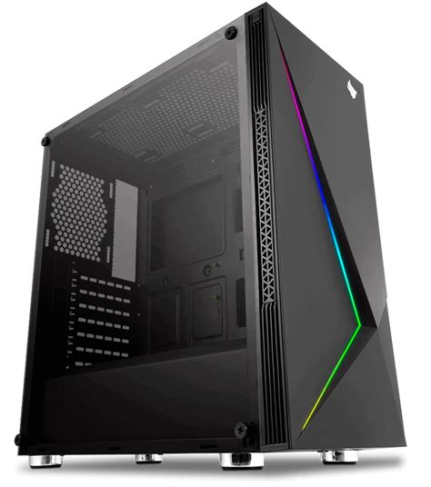 Gabinete Gamer Pichau Gaming Dragoon R Led Rgb Lateral Em