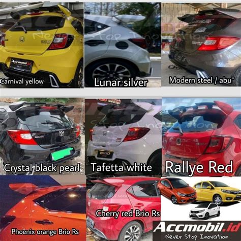 Jual Paket Spoiler Diffuser All New Brio Urbanite Upgrade Brio Satya