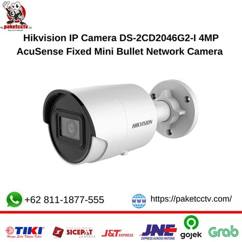 Jual Hikvision Ip Camera Ds Cd G I Mp Acusense Fixed Mini Bullet