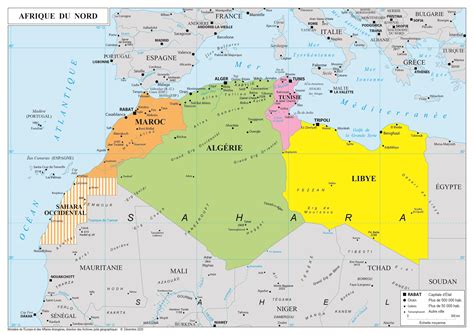 Carte De L Afrique Du Nord Carte