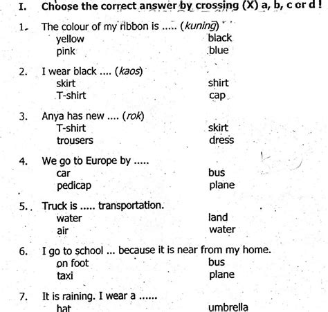 Contoh Materi Bahasa Inggris Kelas 3 Sd Lengkap Operator Sekolah Gambaran