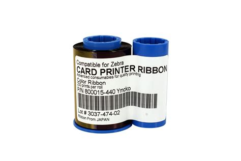 Compatible Zebra Ymcko Color Ribbon For Id Card Printer