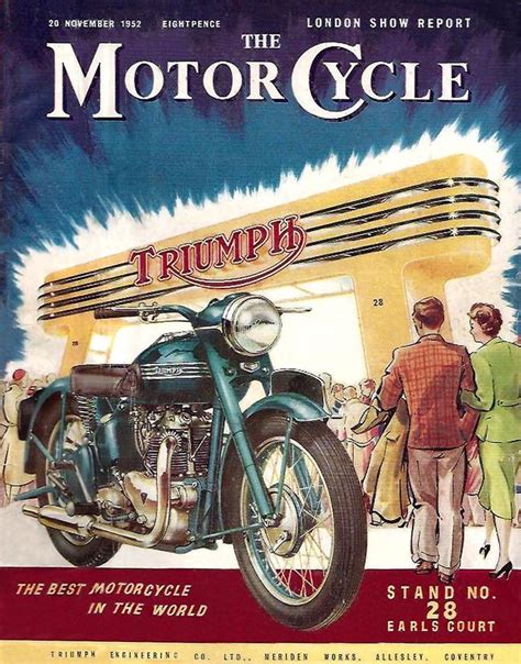 50 S MOTORCYCLE ADVERTISING Vintage Motorcycle Posters Triumph Bikes