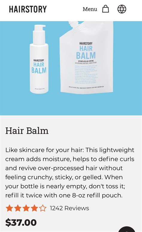 Hairstory Hair Balm Beauty And Personal Care Hair On Carousell