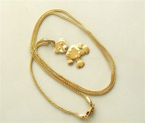 Gouden Collier Met Teddybeer Hanger Kopen Juwelier Christian