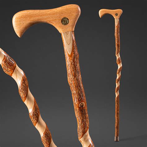 Twisted Sassafras Traditional Rustic Walking Cane 37 Brazos Walking