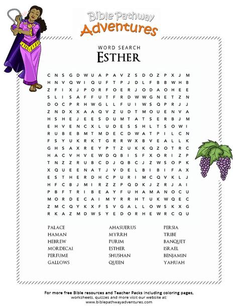 An Easter Word Search Is Shown With The Words And Pictures For Each