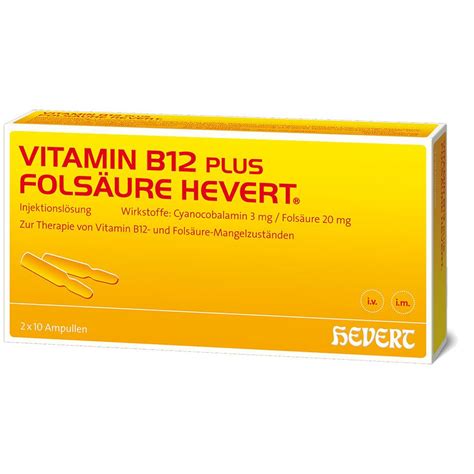 Vitamin B Hevert Plus Fols Ure Hevert Ampullen X St Shop