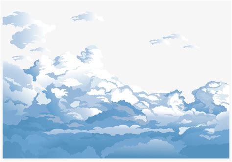 Sky Cloud Euclidean Vector Blue Clouds Vector PNG Image Transparent