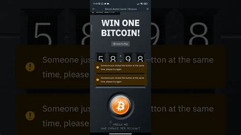 Bitcoin Button Game By Binance Stand A Chance To Win One Bitcoin