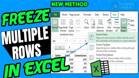 How To Freeze Multiple Rows In Excel 2024 Freeze Panes To Lock Rows Youtube