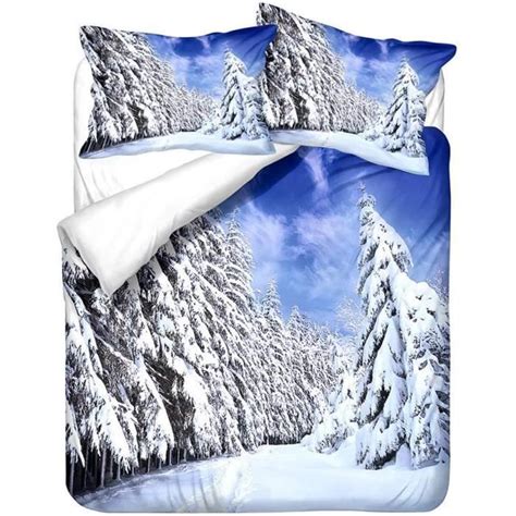 Housse De Couette X Cm D Blanc Bleu La Nature Ciel Etoil