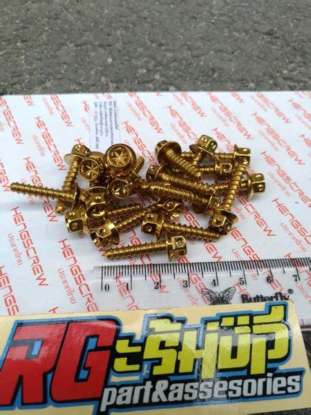 Jual Baut Probolt Gold Flower Bak Bok Boks Box Filter X Matic Honda