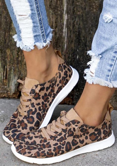 Leopard Lace Up Flat Sneakers Outfit Inspo Outfits Leopard