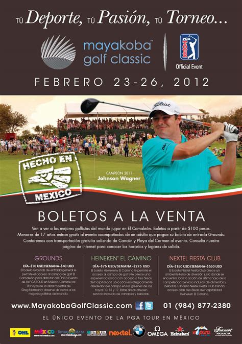 Boletos A La Venta Para El Mayakoba Golf Classic Wizard Riviera Maya