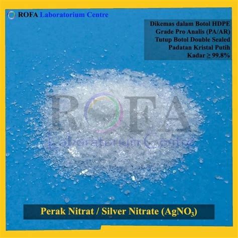 Jual Kekinian Perak Nitrat Silver Nitrate AgNO3 Merck 99 98 1