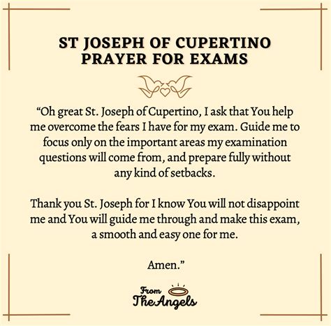 Prayers To St Joseph Of Cupertino For Exams Success