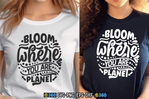 Bloom Where You Are Planet Svg Graphic By Craftart Creative Fabrica