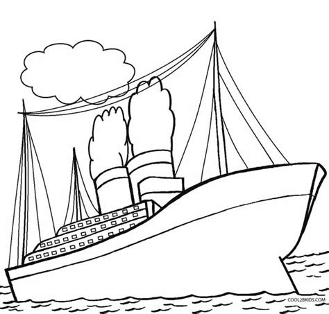 Printable Titanic Coloring Pages For Kids