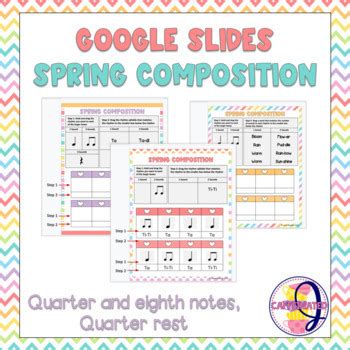 Spring Quarter And Eighth Note Composition Interactive Google Resource