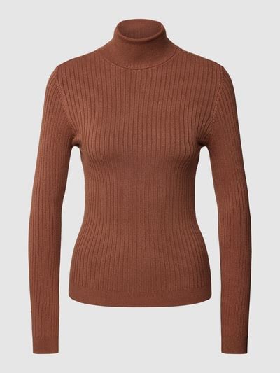 Kup Online Only Sweter Z Dzianiny Z Golfem Model Karol Camel