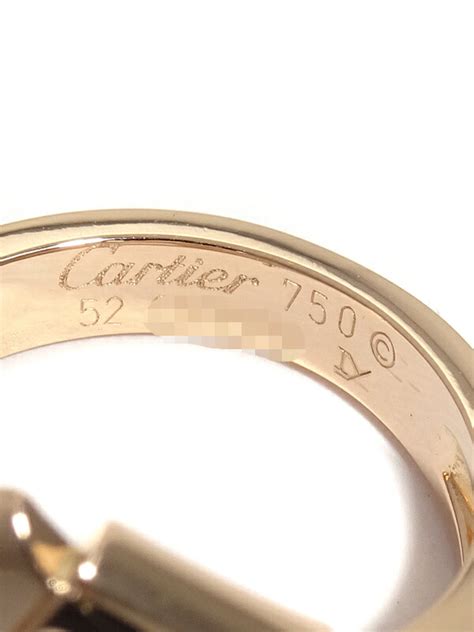 【cartier】カルティエ『k18pg ノット リング 1pダイヤモンド』12号 1週間保証【中古】3240111780010