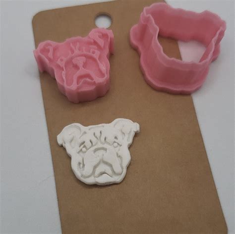 Clay Cutters Bulldog Clay Cutter Outline Cut Out Plus Embossing Detail