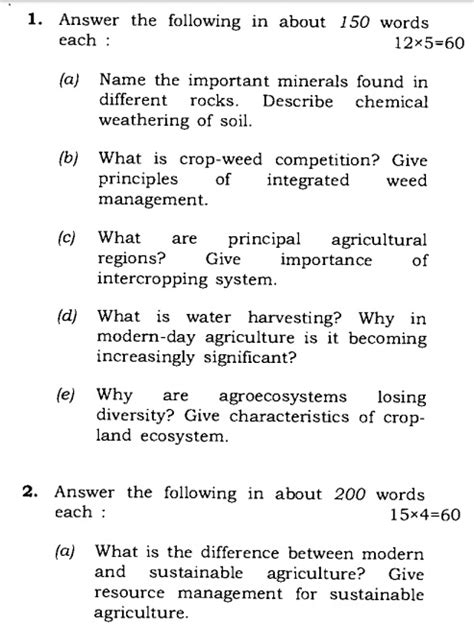 Download Upsc Ias Main Optional Exam Paper 2012 Agriculture Paper